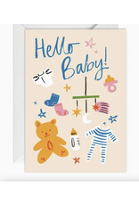 Happy Go Lucky Hello Baby! Greeting Card