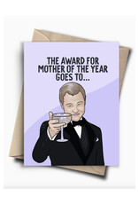 Mother of the Year Award Leo Greeting Card