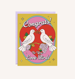 Congrats To You Love Birds Doves Greeting Card