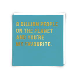 8 Billion People Greeting Card*