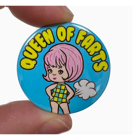 Queen of Farts Button