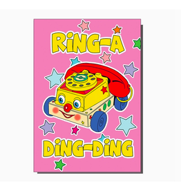 Ring A Ding Toy Phone Greeting Card