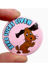 Zero Fucks Given Dog Button