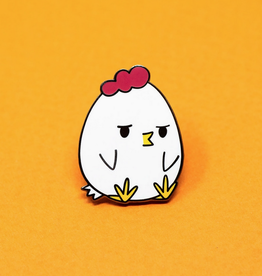 Grumpy Chicken Enamel Pin