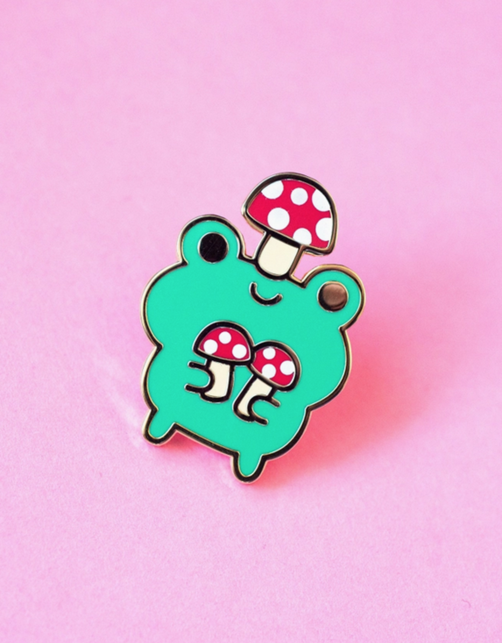 Mushroom Frog Forest Friends Enamel Pin