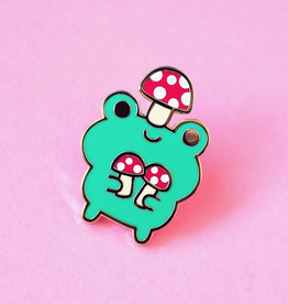 Mushroom Frog Forest Friends Enamel Pin