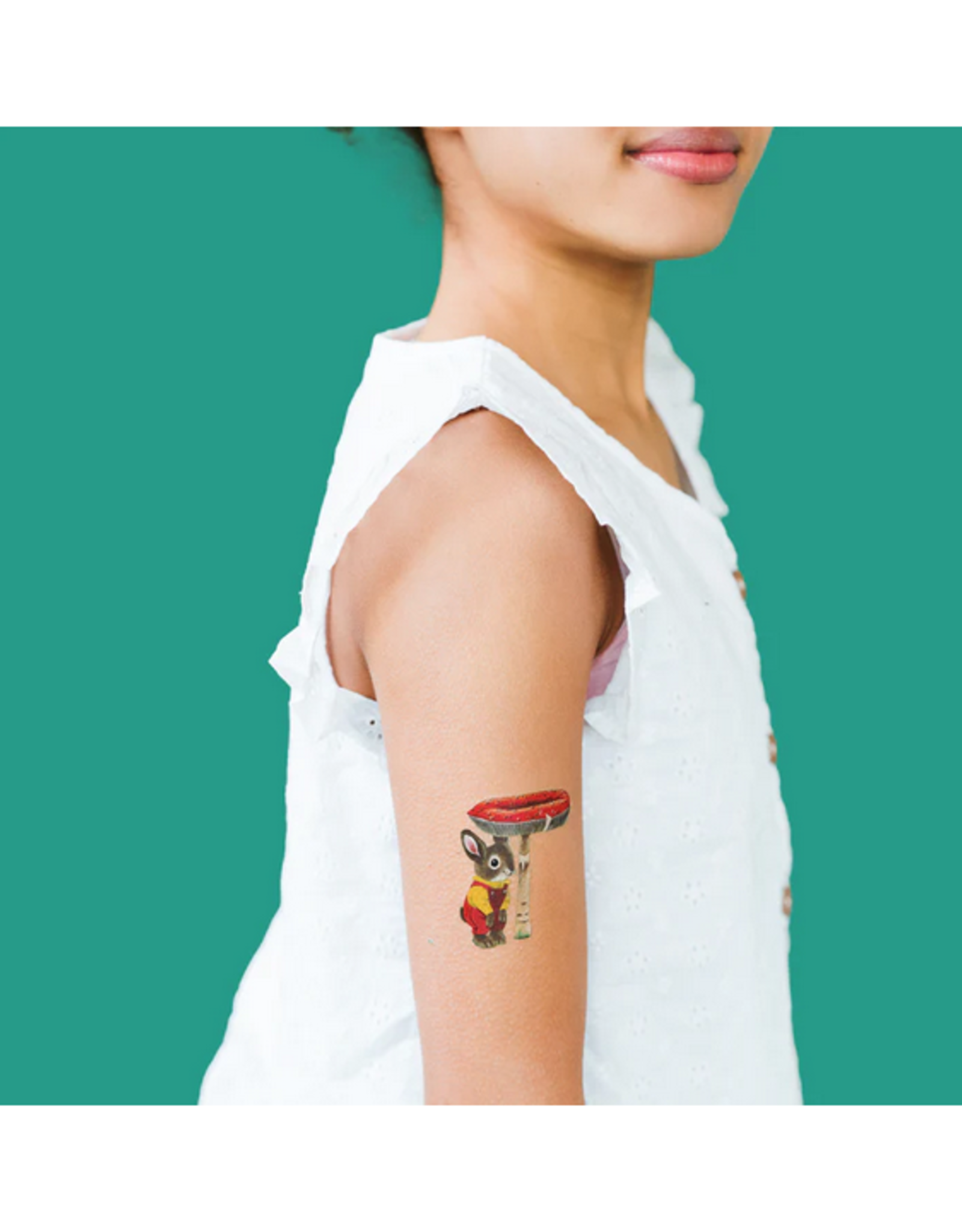 Toadstool Bunny Richard Scarry Tattoo Pair
