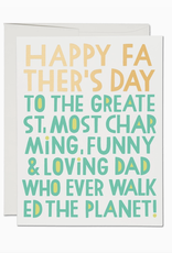 Most Charming Dad Father's Day Greeting Card