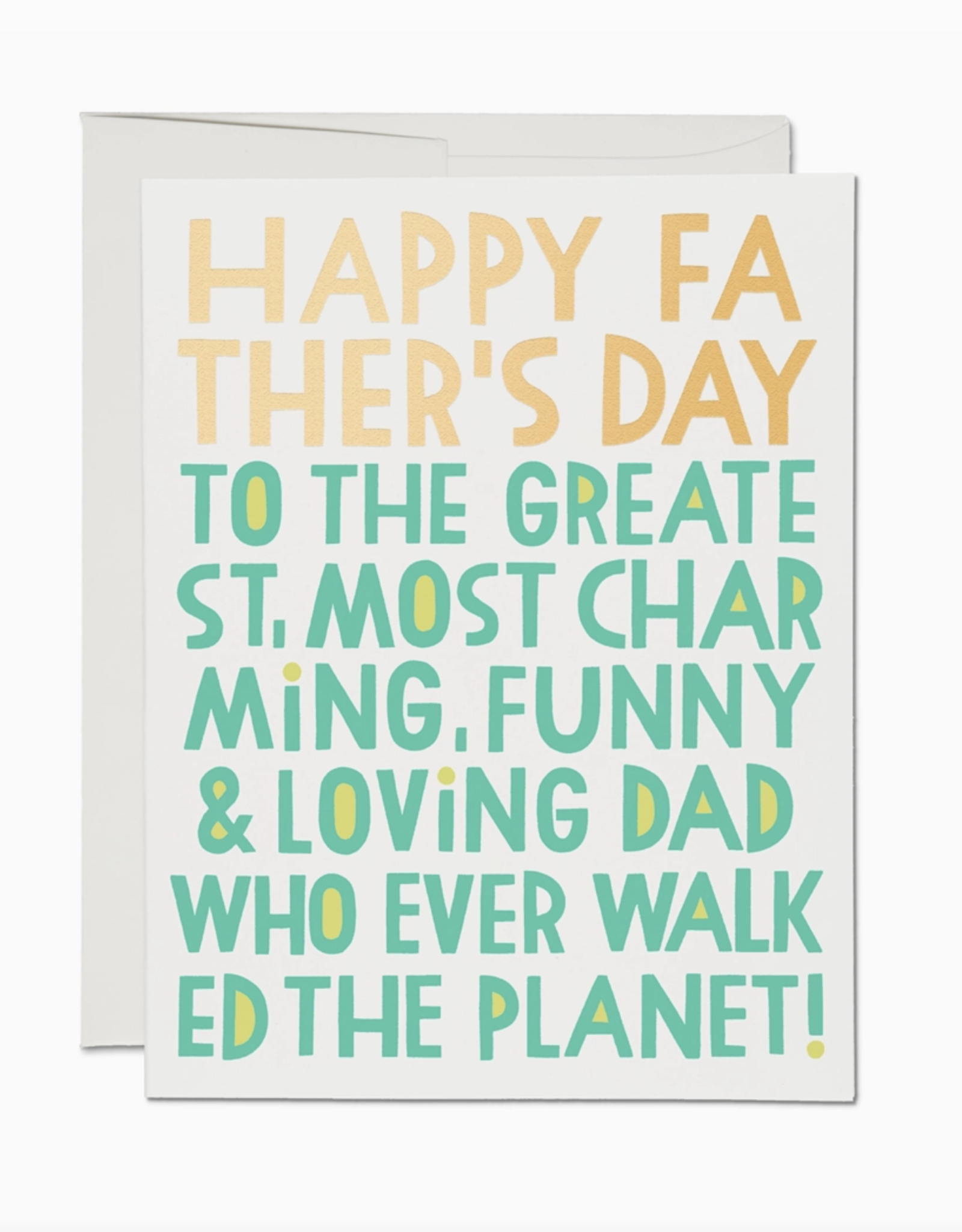 Most Charming Dad Father's Day Greeting Card