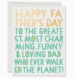 Most Charming Dad Father's Day Greeting Card