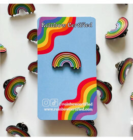 Uneven Rainbow Pride Enamel Pin