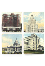 Vintage Prov Postcards Coaster Set