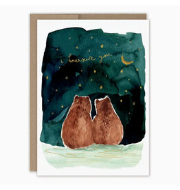 Bears I Treasure You Anniversary Greeting Card