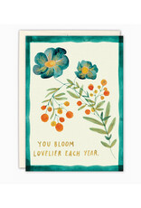 Bloom Lovelier Birthday Greeting Card Bloom Lovelier Birthday Greeting Card