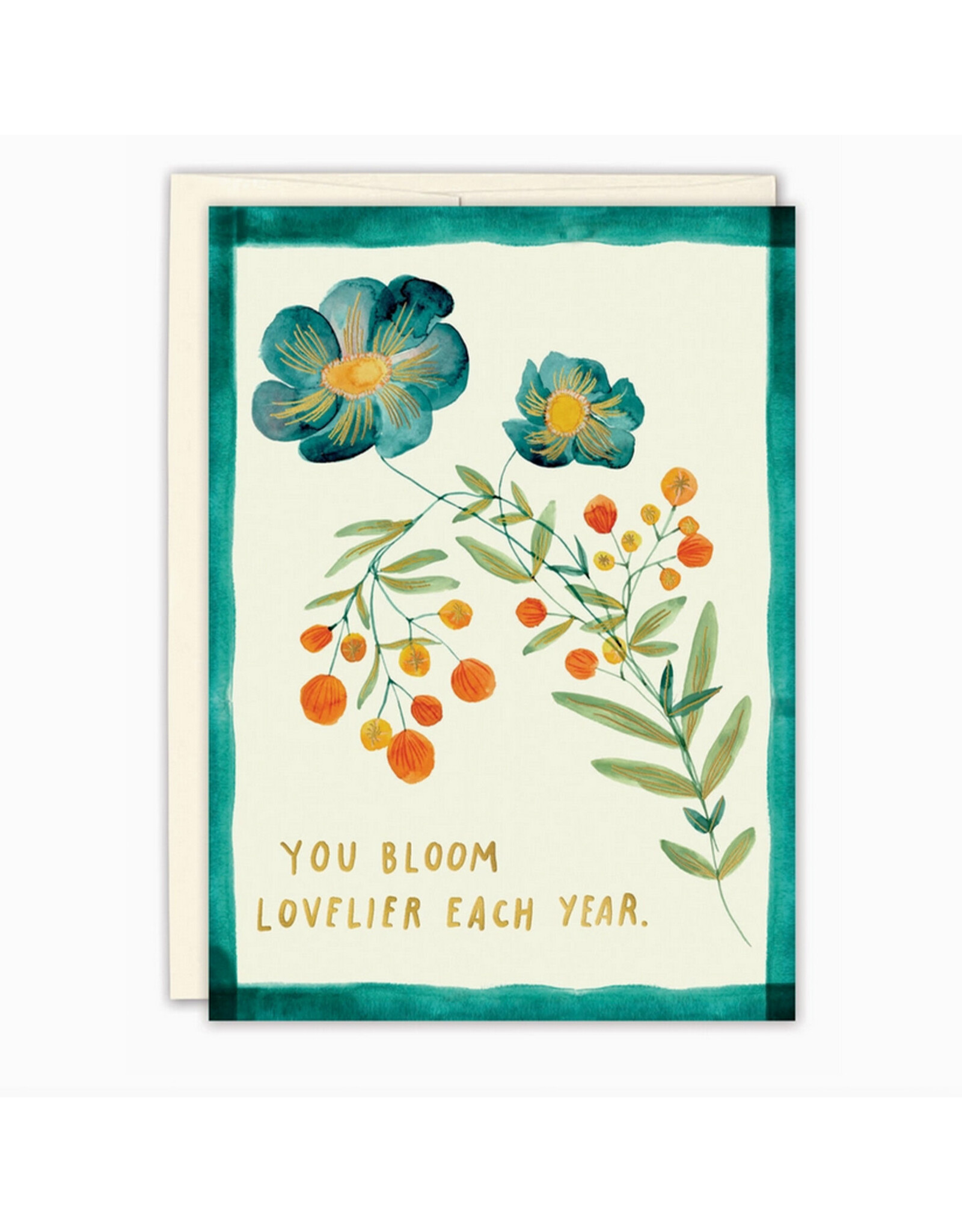Bloom Lovelier Birthday Greeting Card