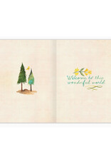 Hello Sweet One Fawn New Baby Greeting Card