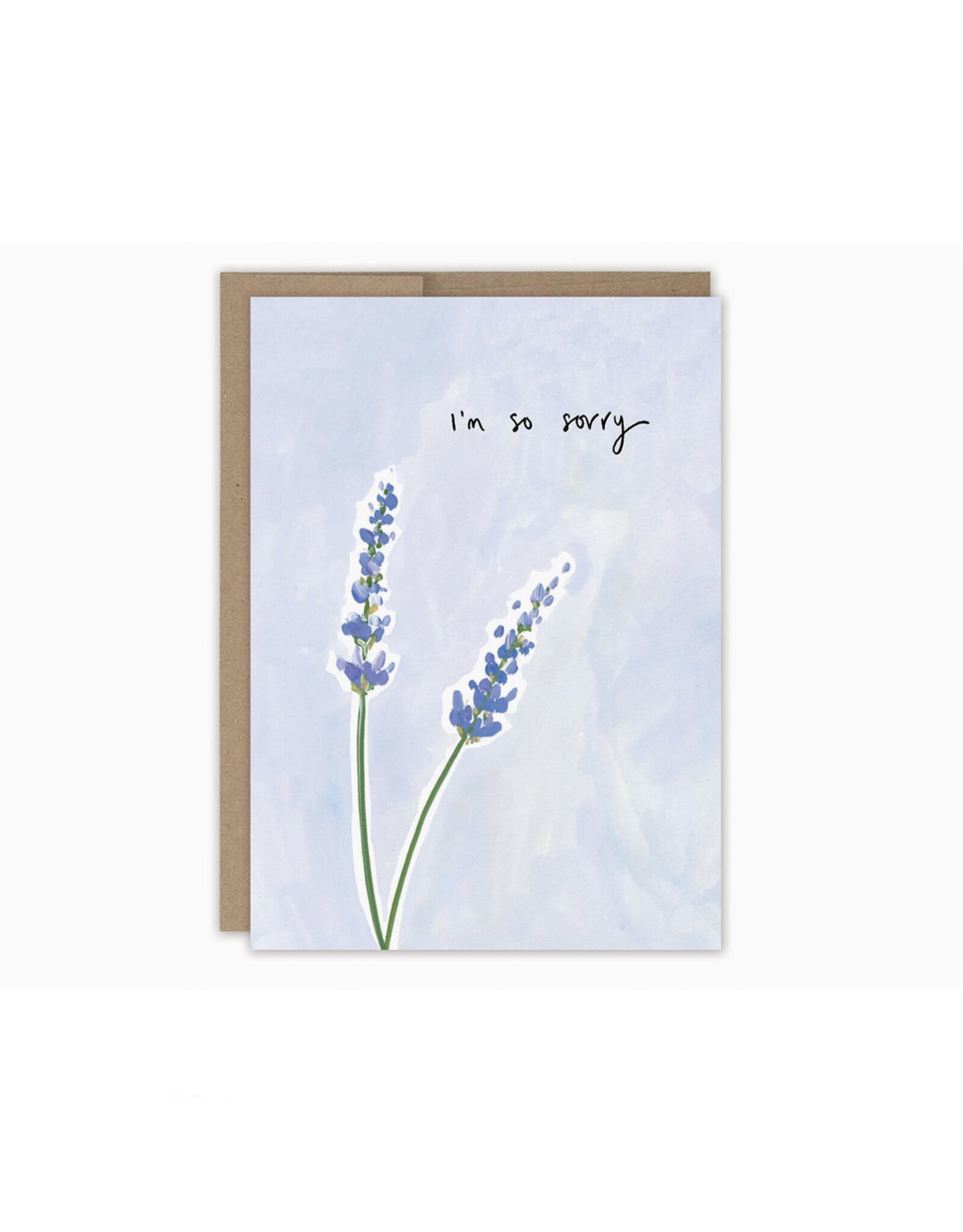 Lavender I'm So Sorry  Sympathy Greeting Card