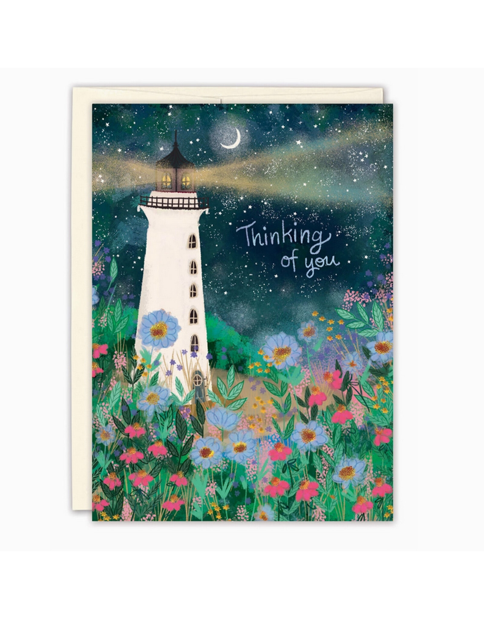 Lighthouse Thinking Of You Sympathy Greeting Card