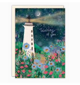 Lighthouse Thinking Of You Sympathy Greeting Card