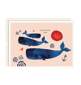 Sea You Soon Baby (Whale) Greeting Card