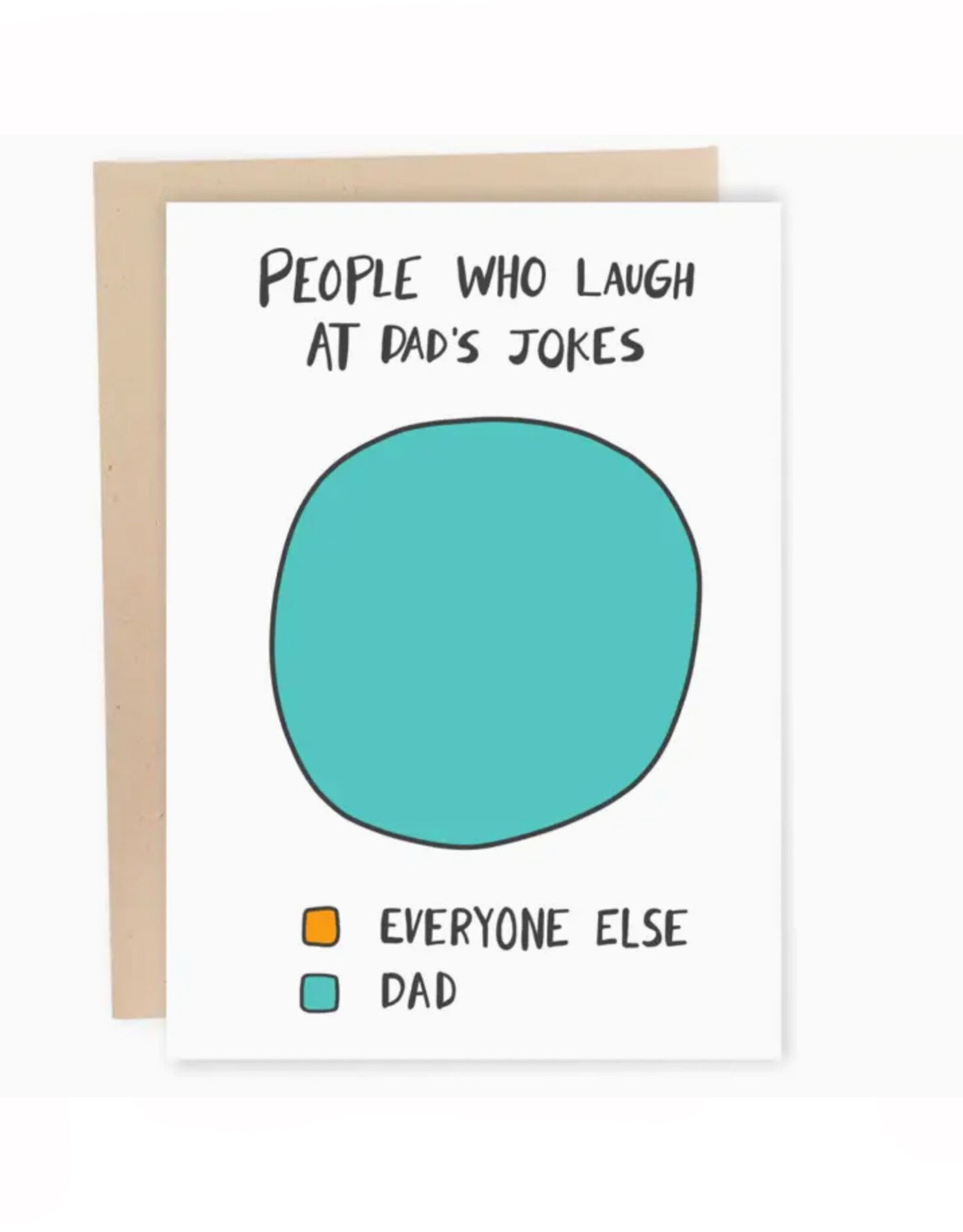 Dad Joke Pie Chart Greeting Card