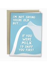 Old Milk Birthday Greeting Card