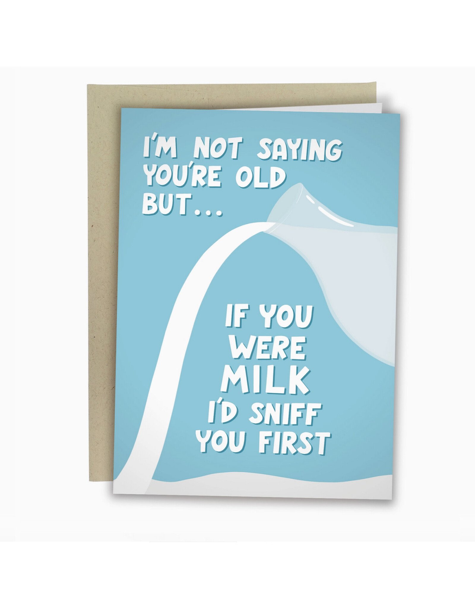 Old Milk Birthday Greeting Card