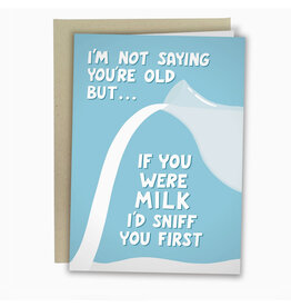 Old Milk Birthday Greeting Card