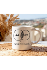 Dad Jokes Venn Diagram Mug