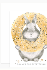 Thanks for Everything Bagel Bunny Greeting Card
