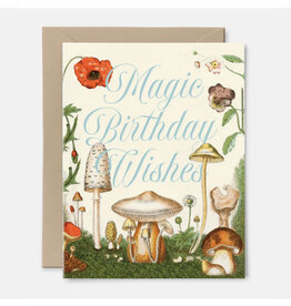 Magic Birthday Wishes Mushroom Greeting Card