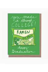 Ramen College Graduation Greeting Card Ramen College Graduation Greeting Card