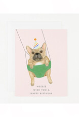 Weeeee Happy Birthday Dog Greeting Card