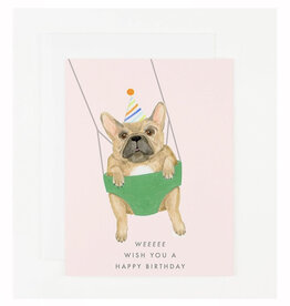 Weeeee Happy Birthday Dog Greeting Card