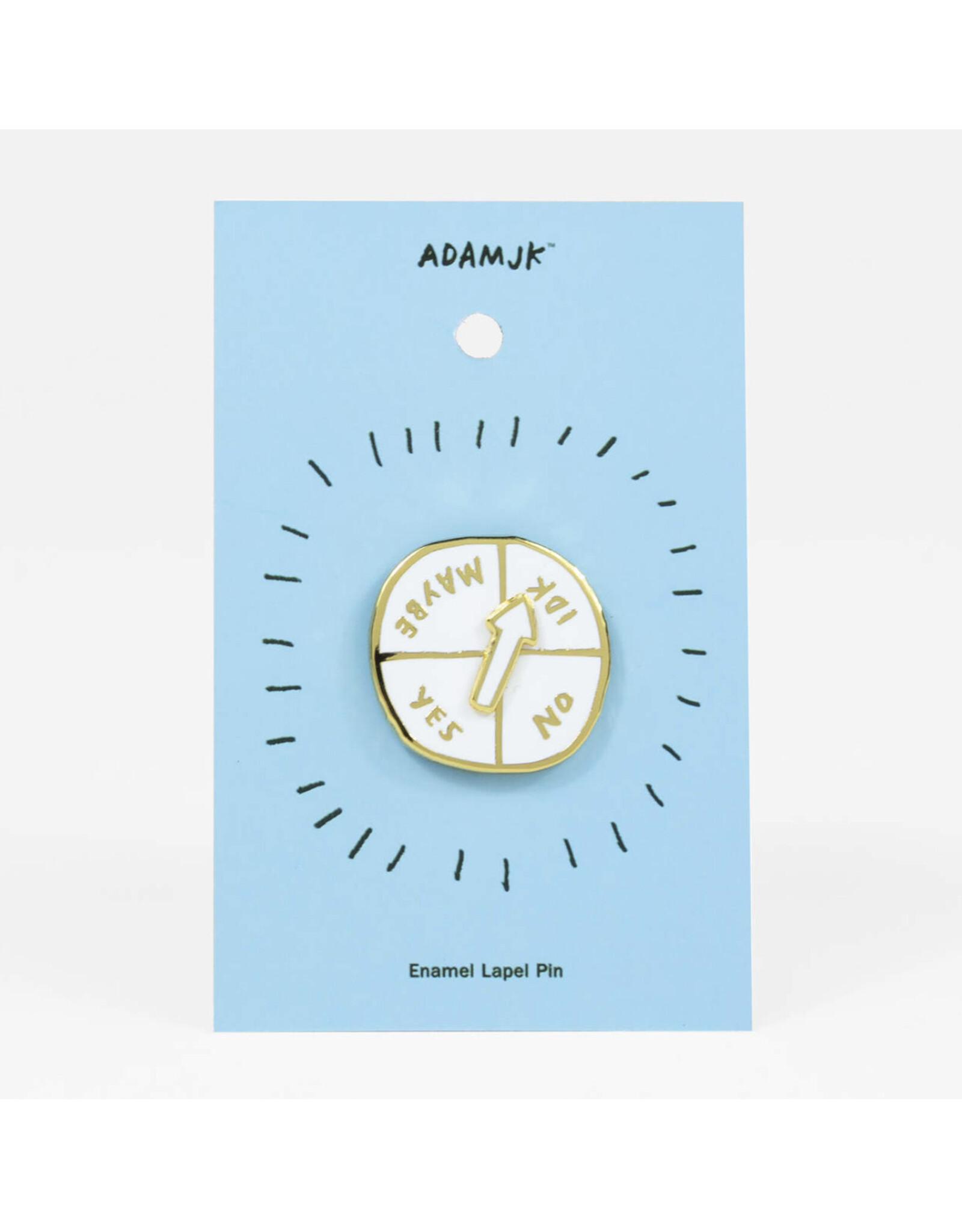 The Indecisive Spinner Enamel Pin