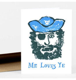 Me Loves Ye Pirate Greeting Card