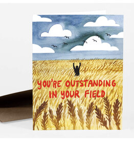 Outstanding In Your Field Greeting Card