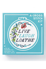 Live Laugh Loathe Cross Stitch Set