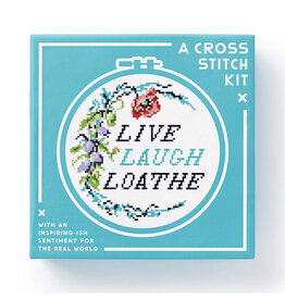 Live Laugh Loathe Cross Stitch Set