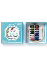 Live Laugh Loathe Cross Stitch Set