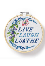 Live Laugh Loathe Cross Stitch Set