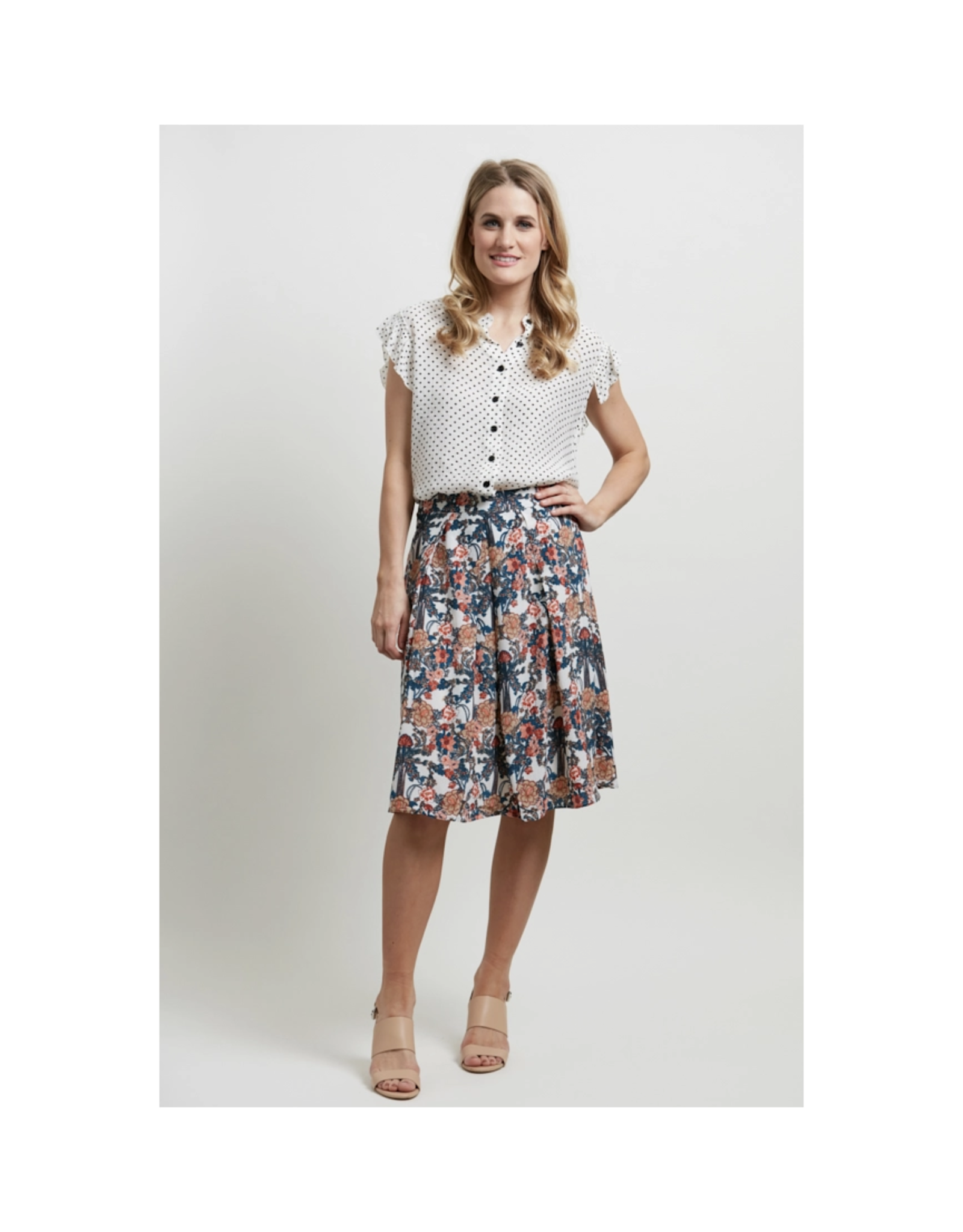 Peony Bouquets Flowy Skirt*