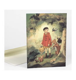Out of the Woods Red Riding Hood Greeting Card