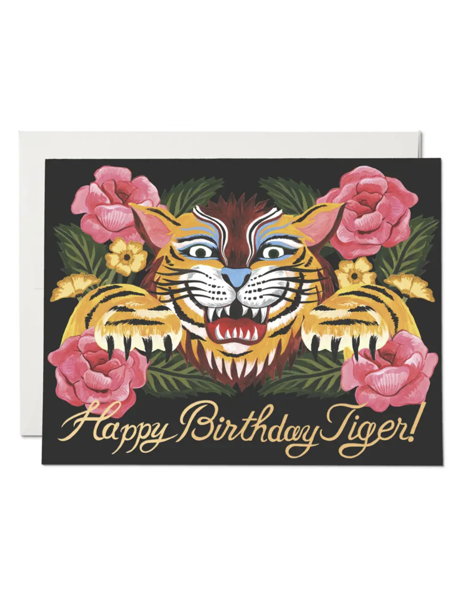 Happy Birthday Tiger Roar Greeting Card