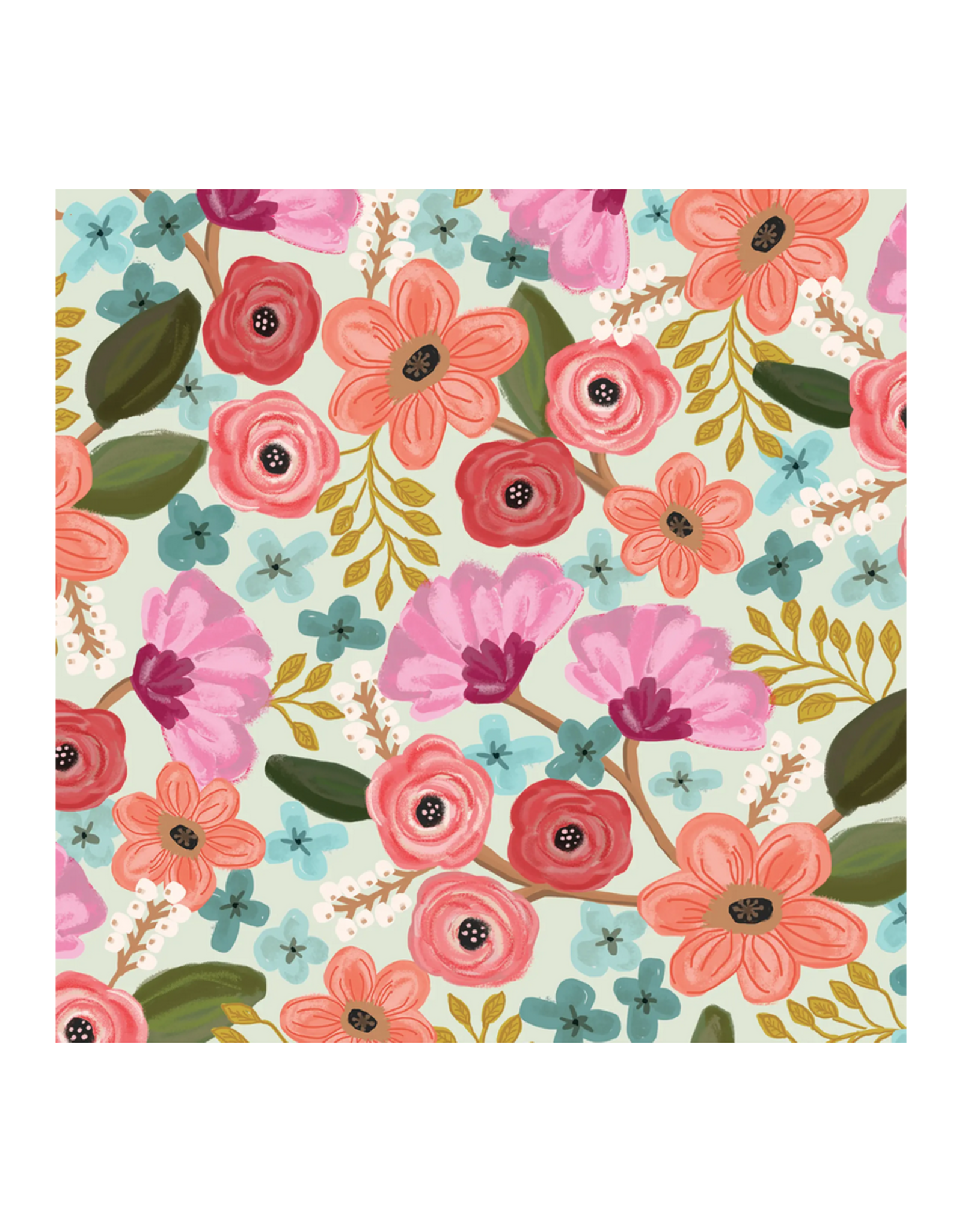 Roma Floral Wrapping Paper-  Curbside Only