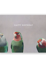 Happy Birthday Lovebirds Greeting Card
