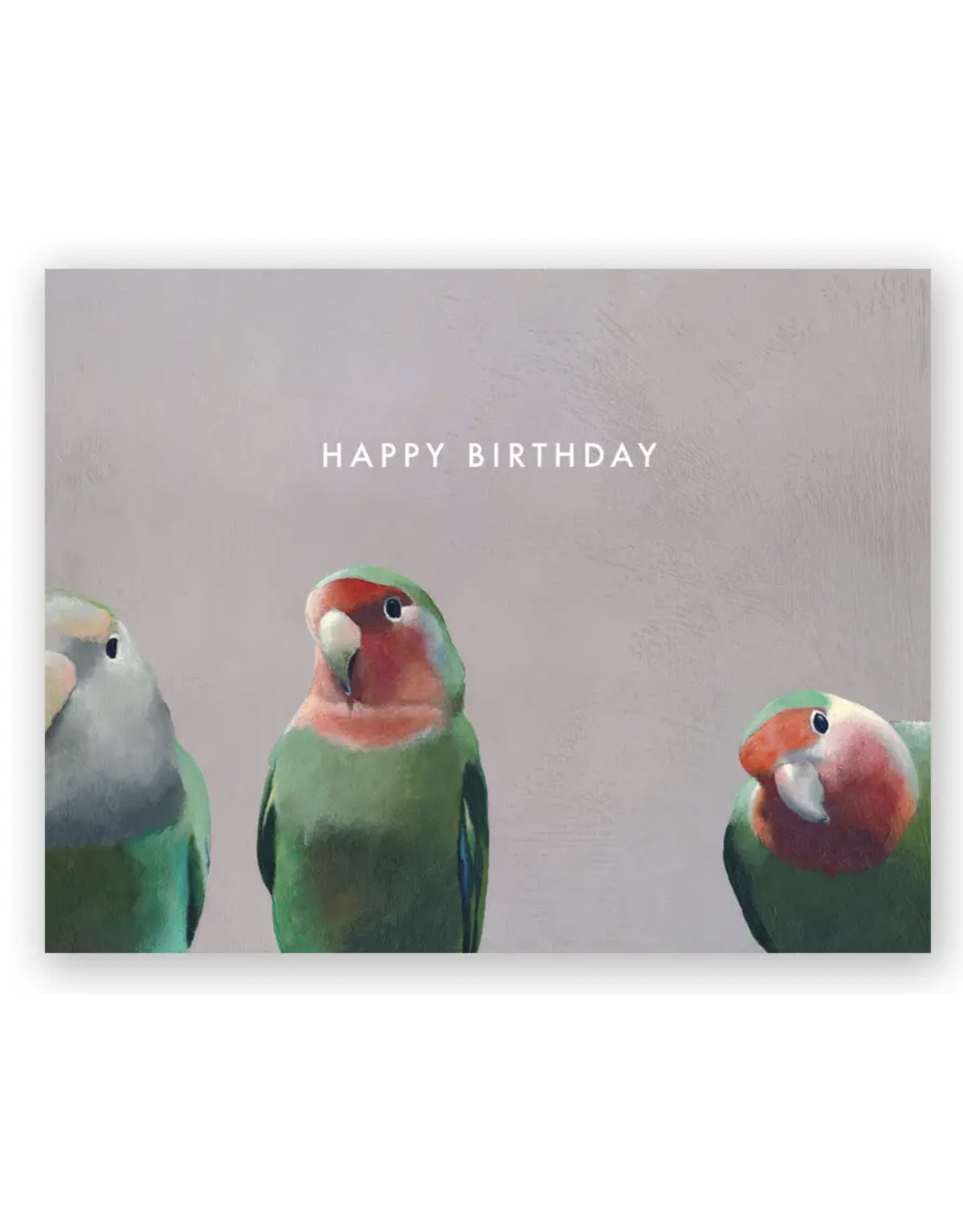 Happy Birthday Lovebirds Greeting Card