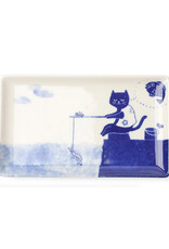 Cat Gone Fishing Plate