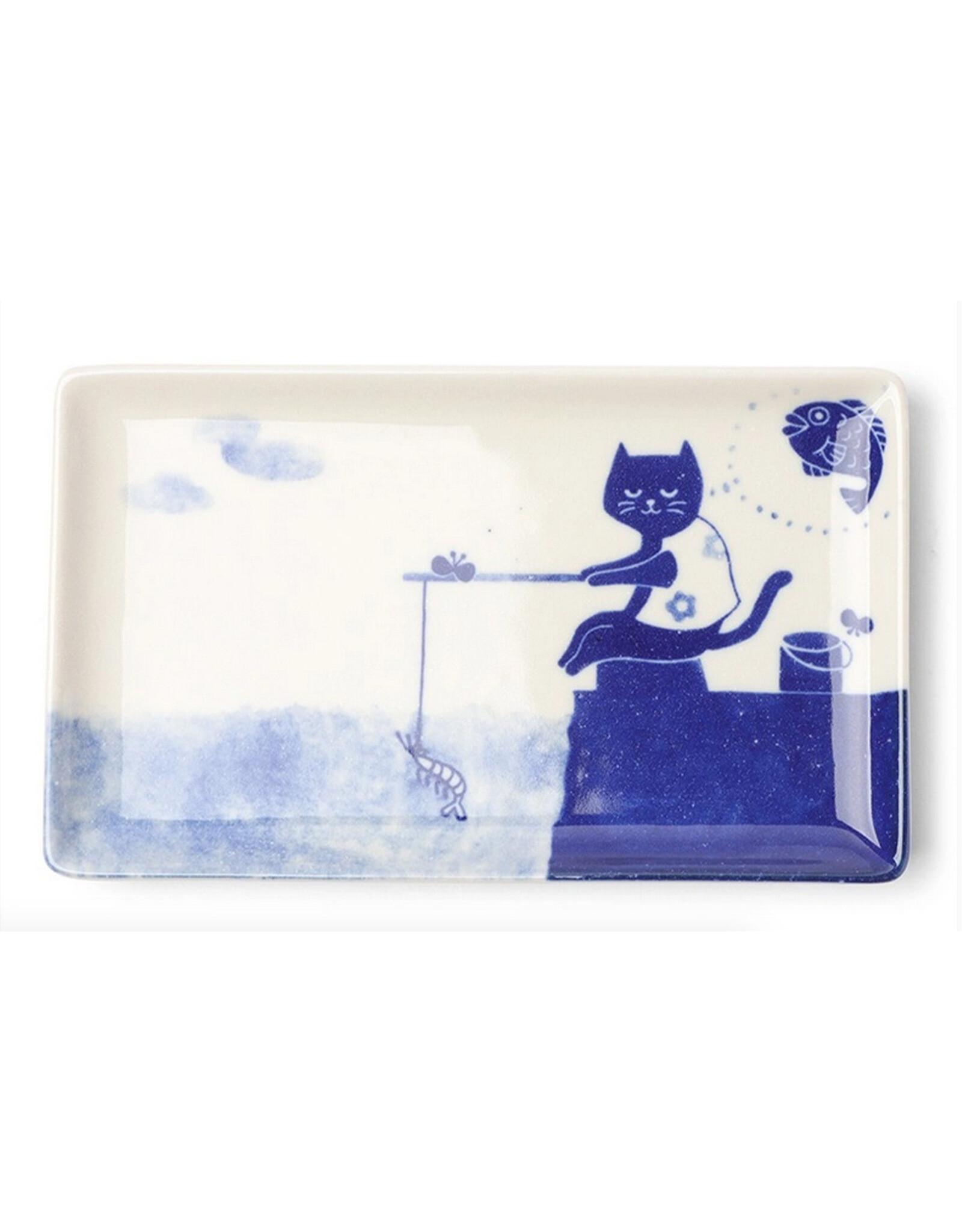 Cat Gone Fishing Plate