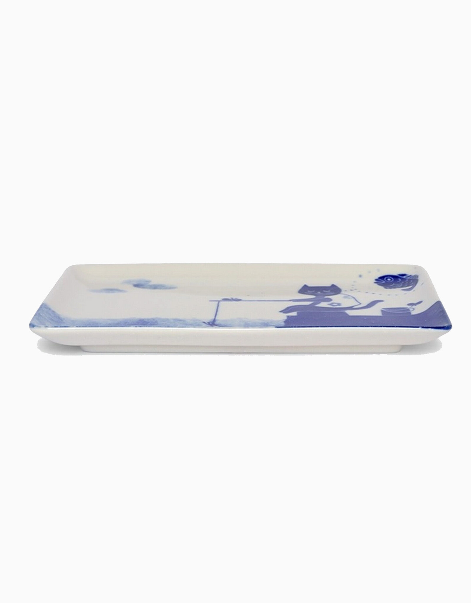 Cat Gone Fishing Plate
